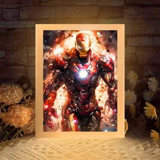 Tableau Lumineux Led - Iron Man Marvel