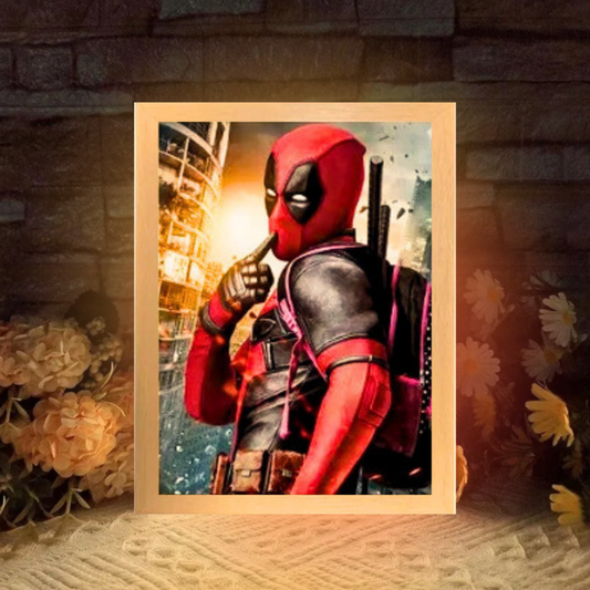 Tableau Lumineux Led - Deadpool Marvel