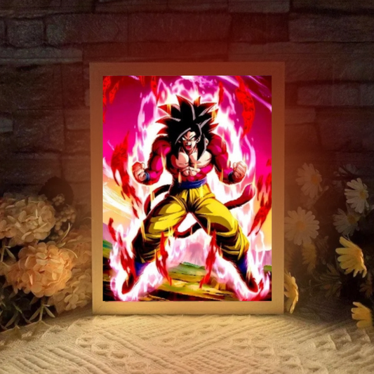 Tableau Lumineux Led - Goku Super Saiyan 4 Dragon Ball GT