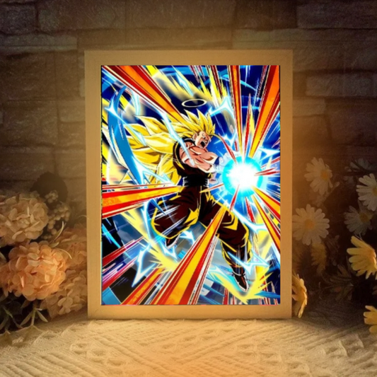 Tableau Lumineux Led - Goku Super Saiyan 3 Dragon Ball